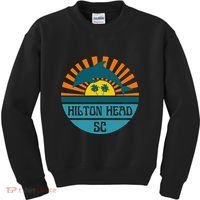 Hilton Head Island South Carolina Dolphin Beach Ocean Kids Sweatshirt thumb 0