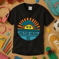 Hilton Head Island South Carolina Dolphin Beach Ocean Kids T-Shirt thumb 3