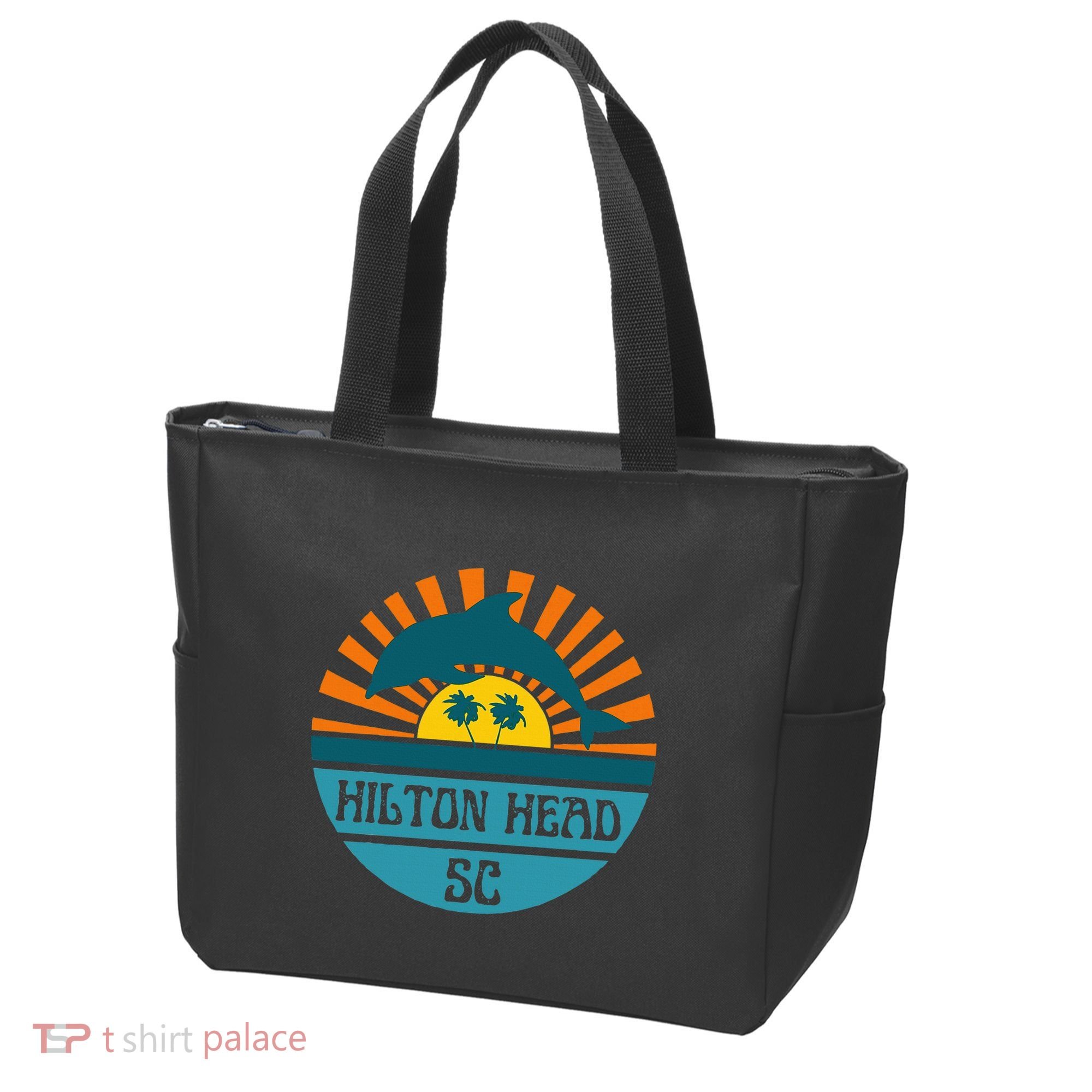 Hilton Head Island South Carolina Dolphin Beach Ocean Tote Bag