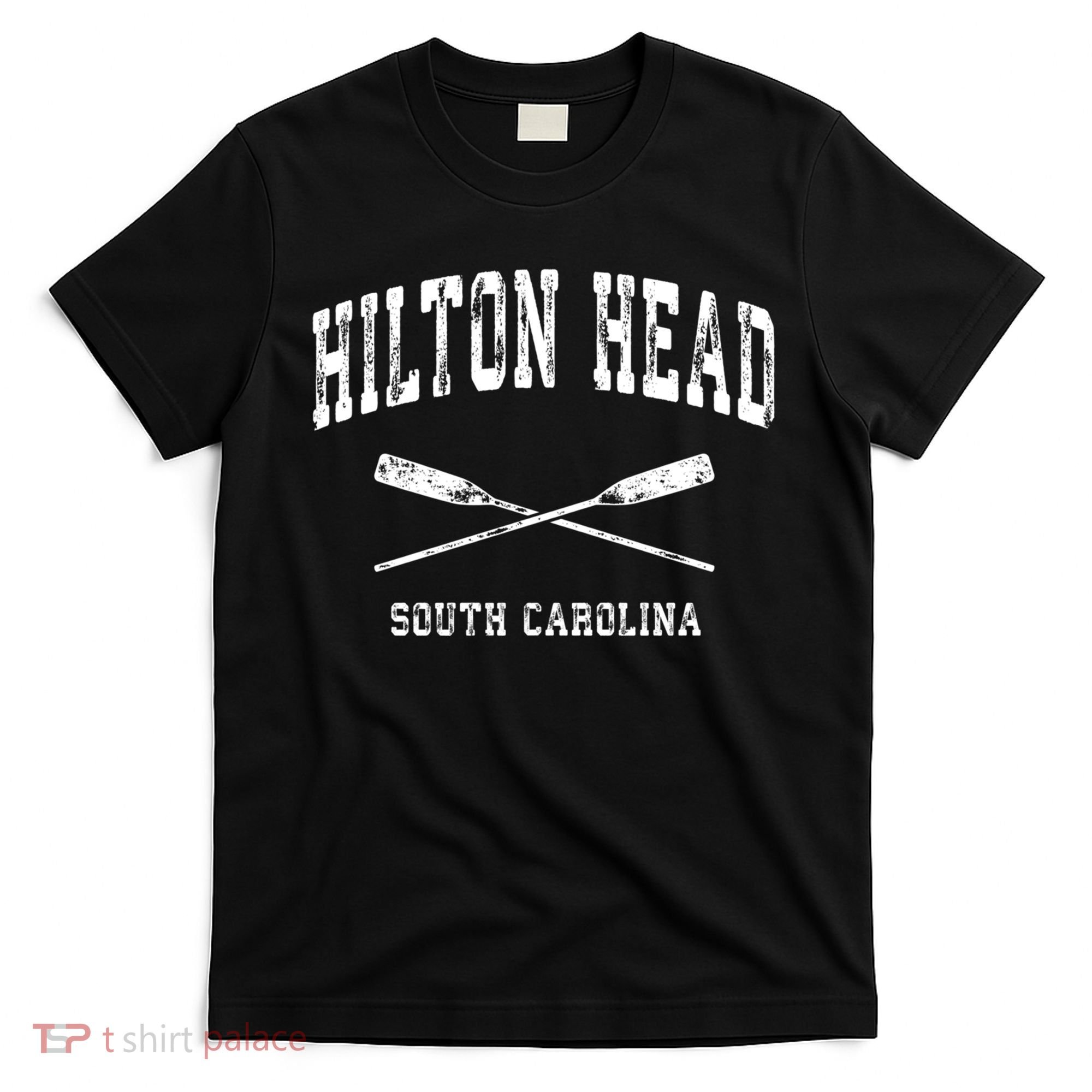 Hilton Head Island South Carolina Vintage Nautical Crossed O Funny Gift T-Shirt