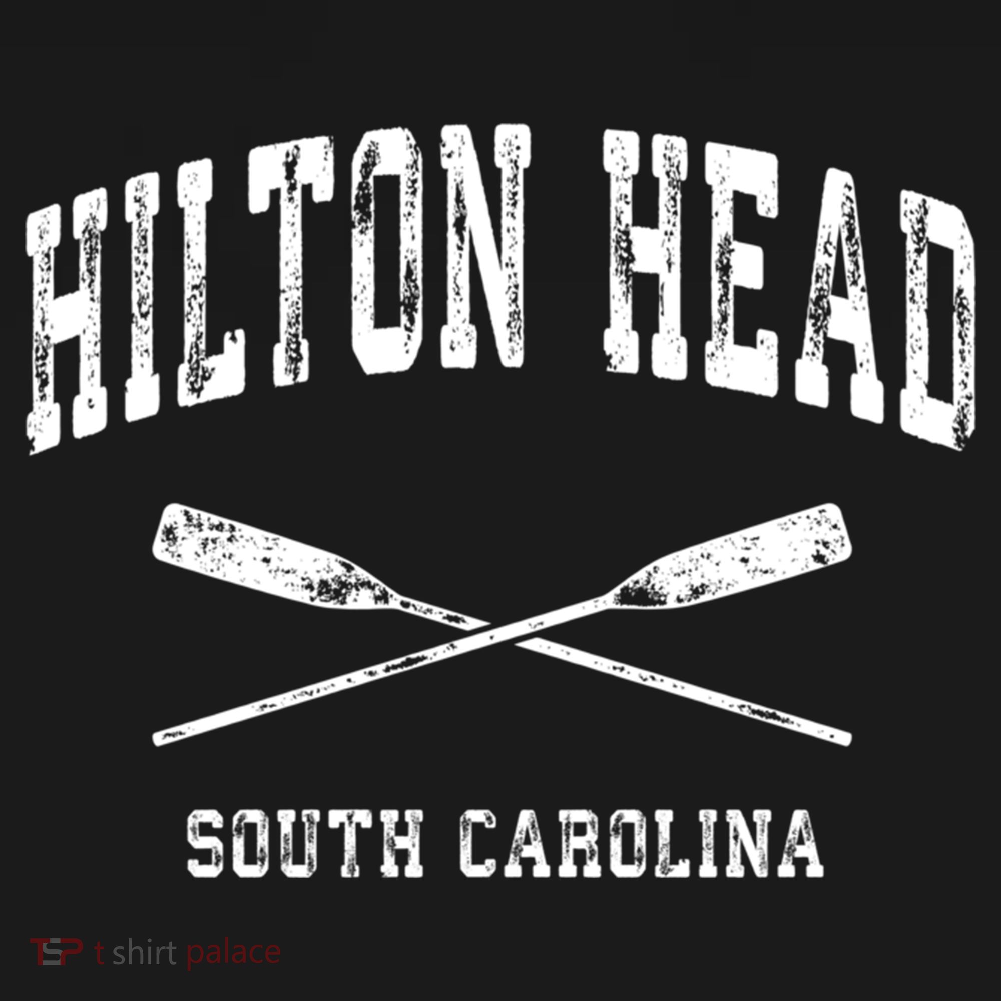 Hilton Head Island South Carolina Vintage Nautical Crossed O Funny Gift T-Shirt