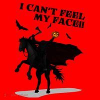 Headless Horseman I Cant Feel My Face TShirt Santa Hat thumb 1