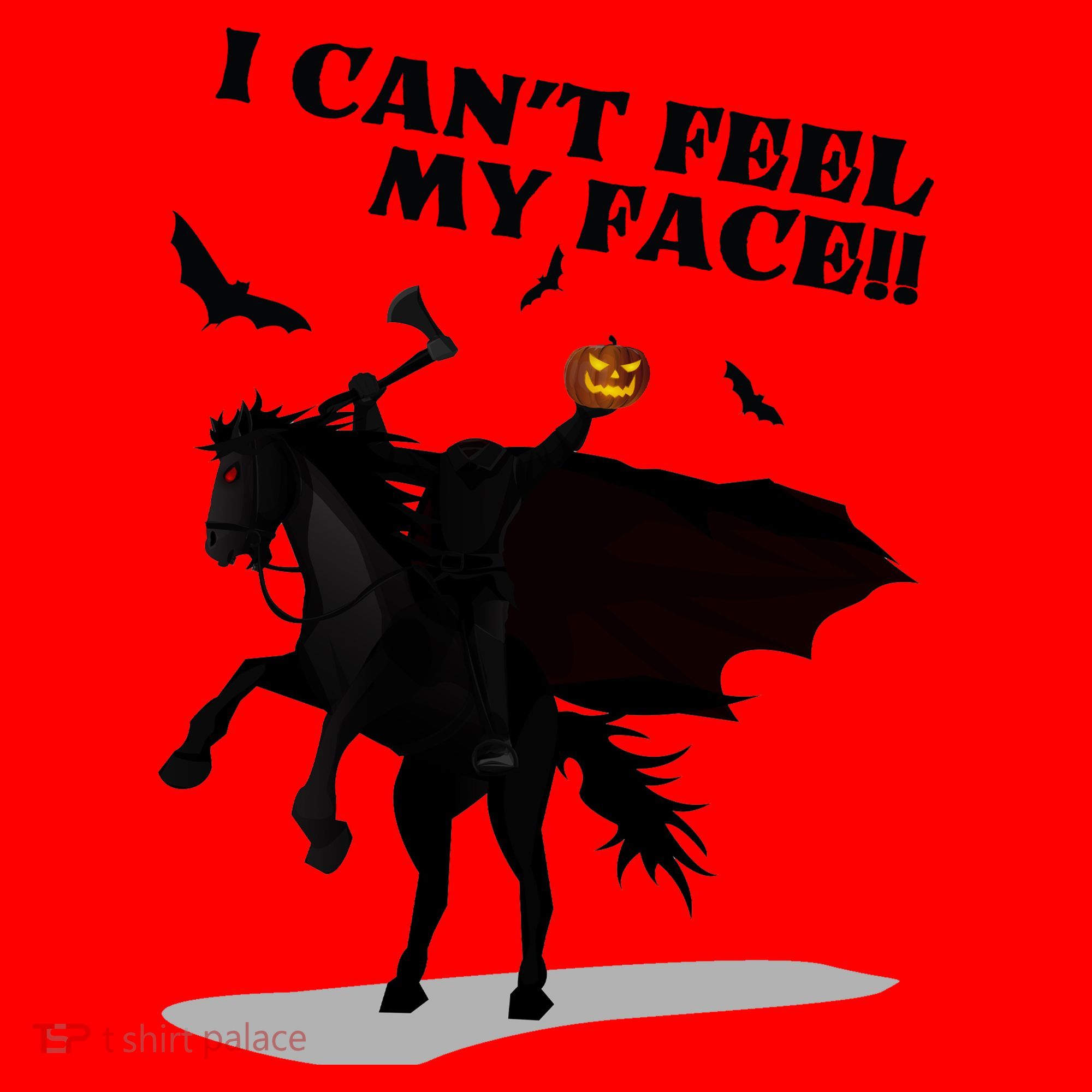Headless Horseman I Cant Feel My Face TShirt Santa Hat