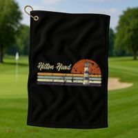 Hilton Head Island Lighthouse South Carolina Tourist Golf Towel thumb 1