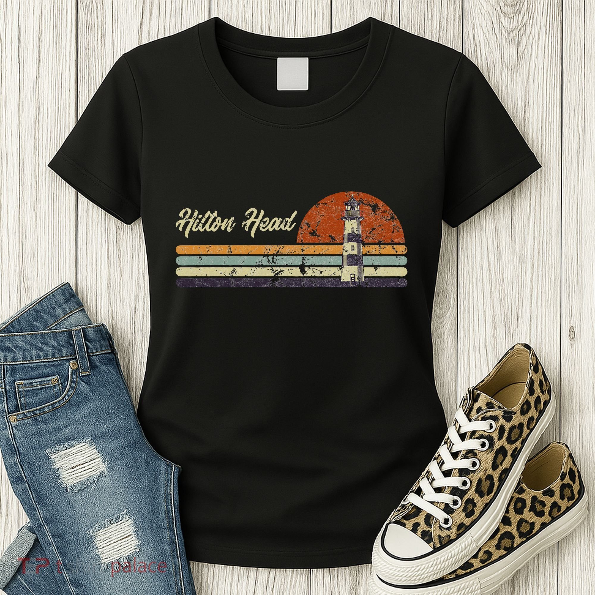Hilton Head Island Lighthouse South Carolina Tourist Women's T-Shirt