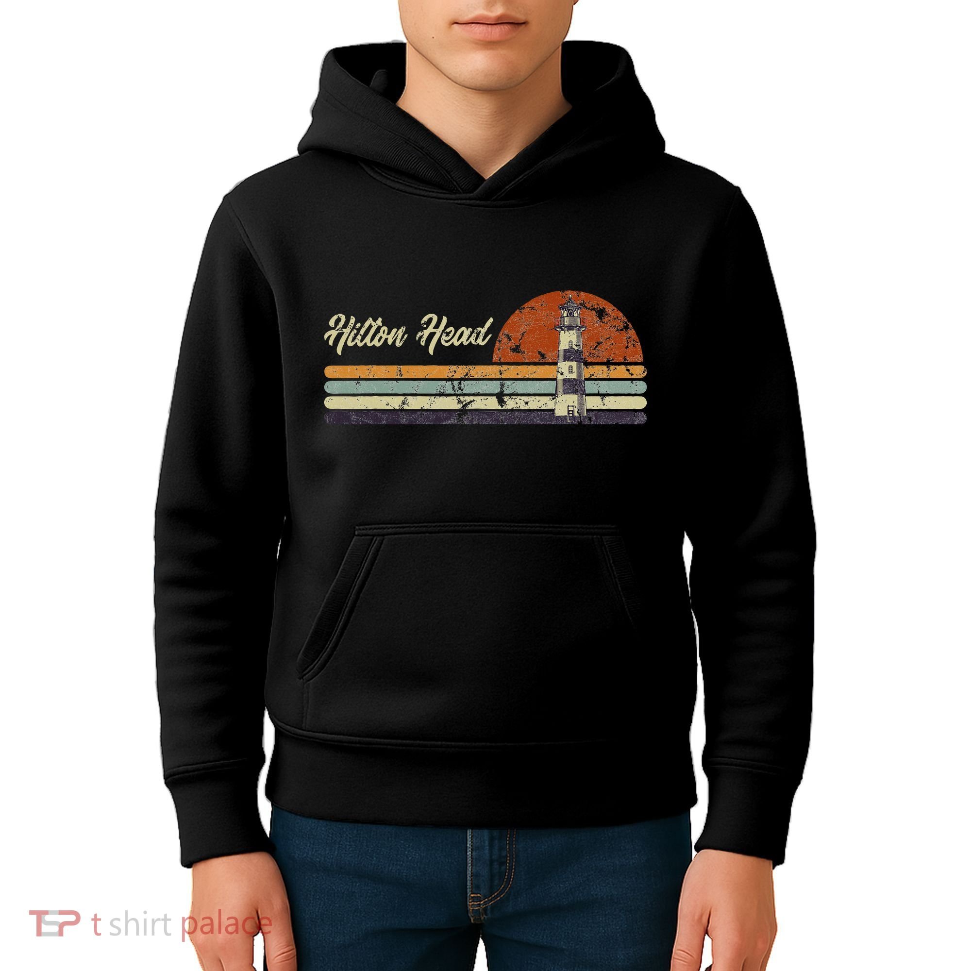 Hilton Head Island Lighthouse South Carolina Tourist Kids Hoodie