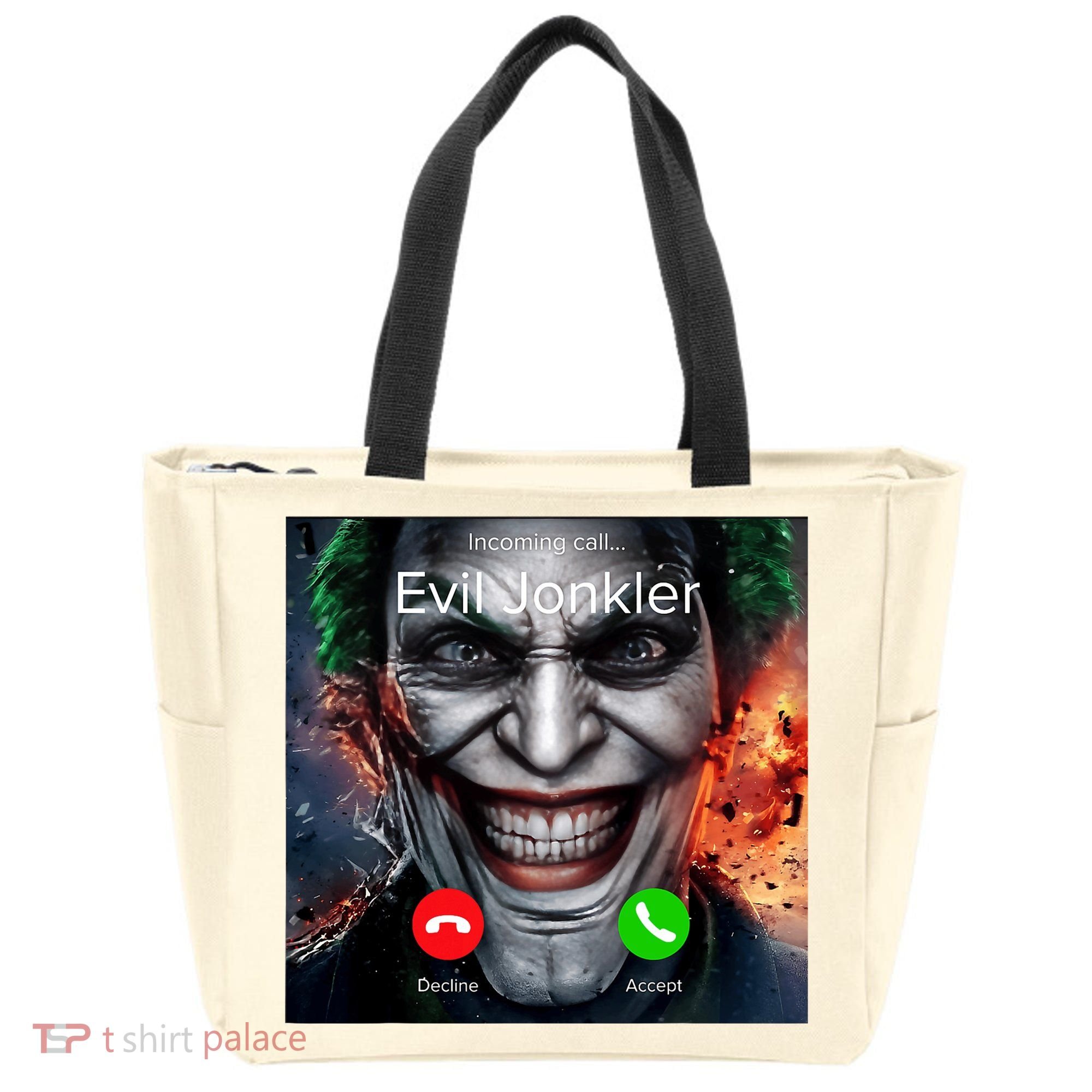 Humor Horror Incoming Call From Evil Jonkler Halloween Tote Bag
