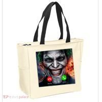 Humor Horror Incoming Call From Evil Jonkler Halloween Tote Bag thumb 2