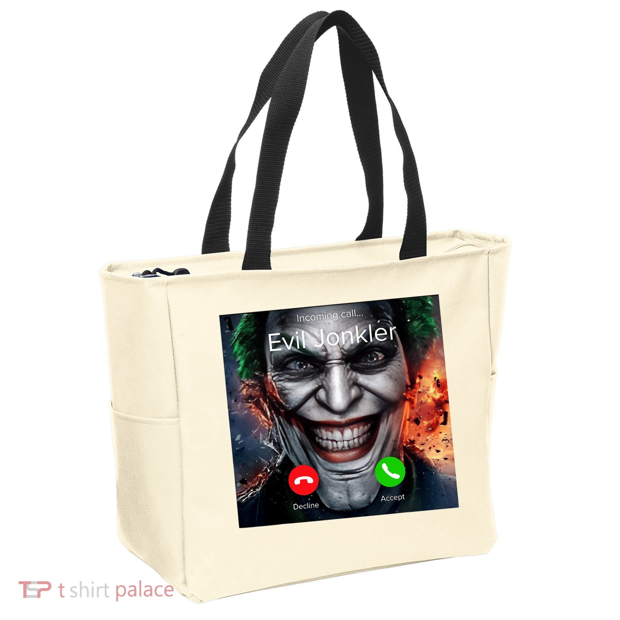 Humor Horror Incoming Call From Evil Jonkler Halloween Tote Bag
