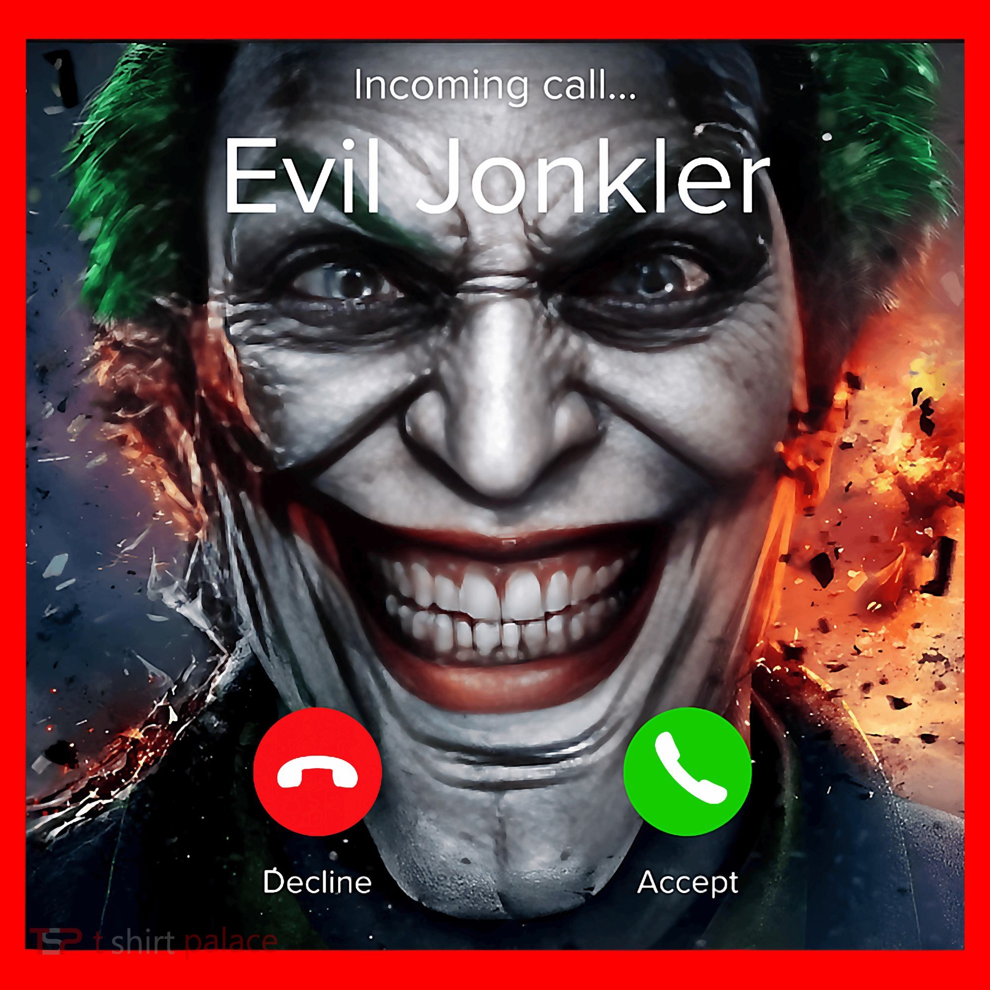 Humor Horror Incoming Call From Evil Jonkler Halloween Santa Hat