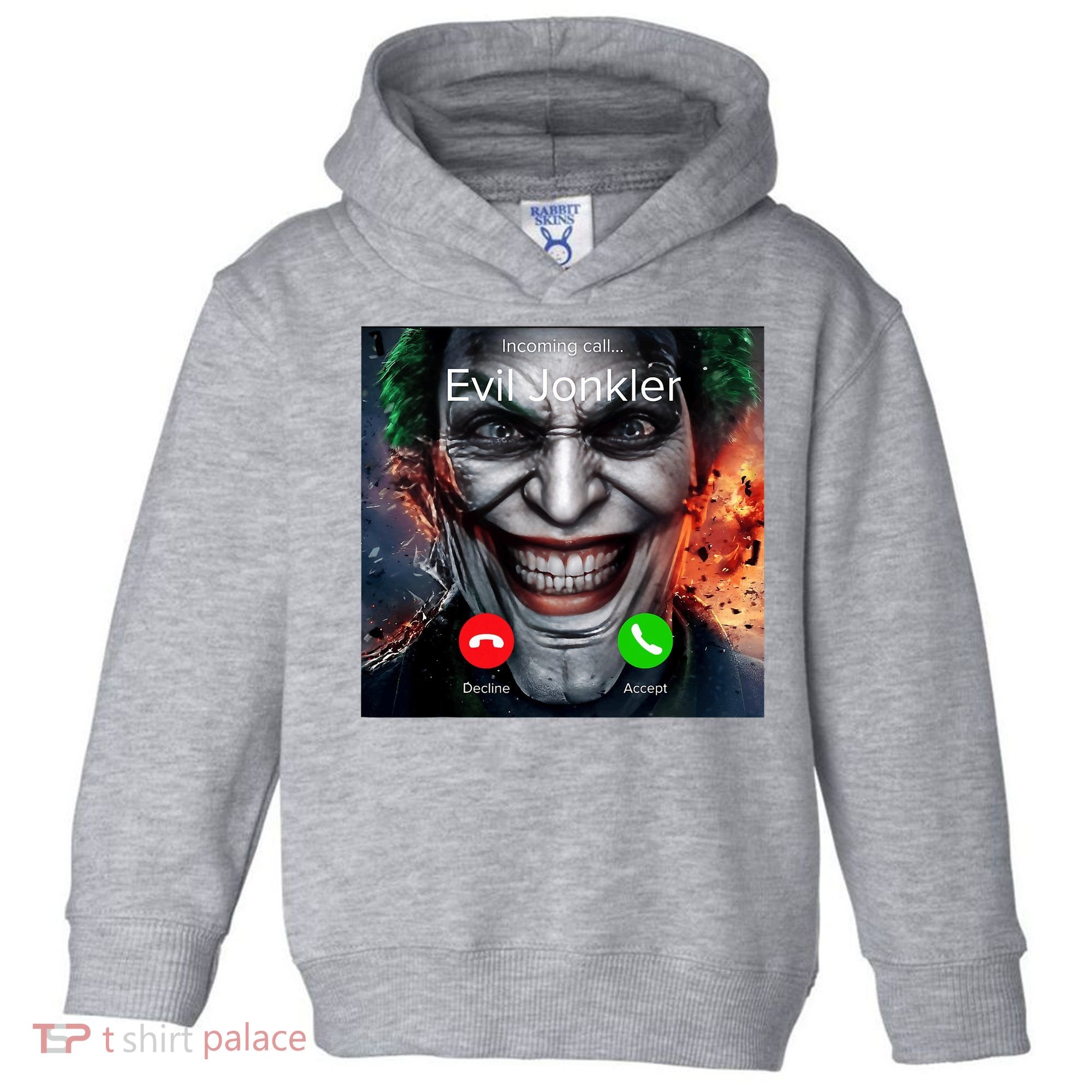 Humor Horror Incoming Call From Evil Jonkler Halloween Toddler Hoodie