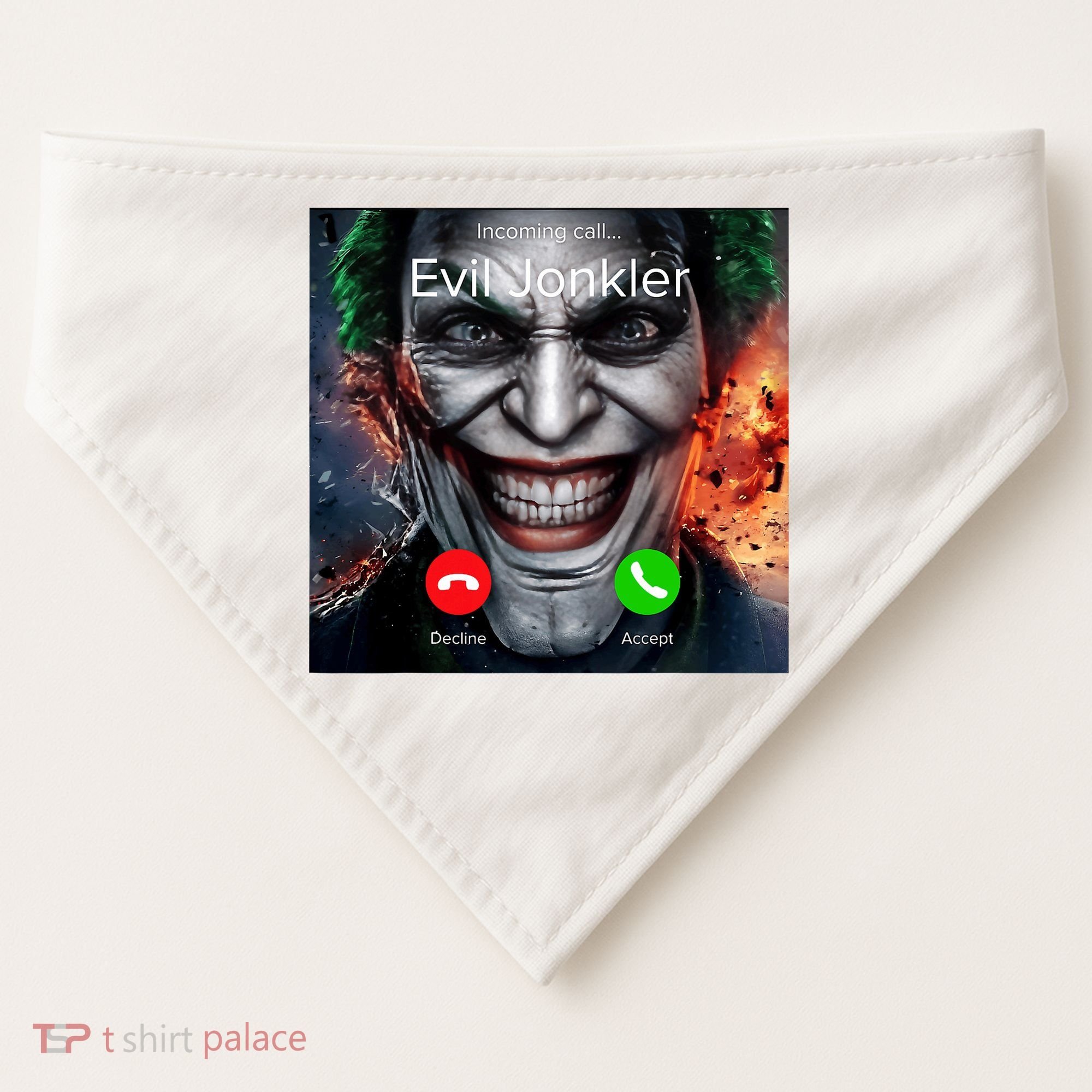 Humor Horror Incoming Call From Evil Jonkler Halloween USA-Made Doggie Bandana