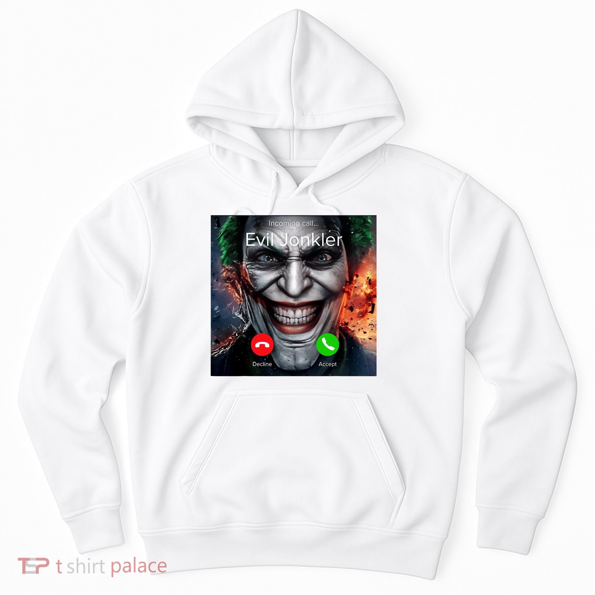 Humor Horror Incoming Call From Evil Jonkler Halloween Hoodie