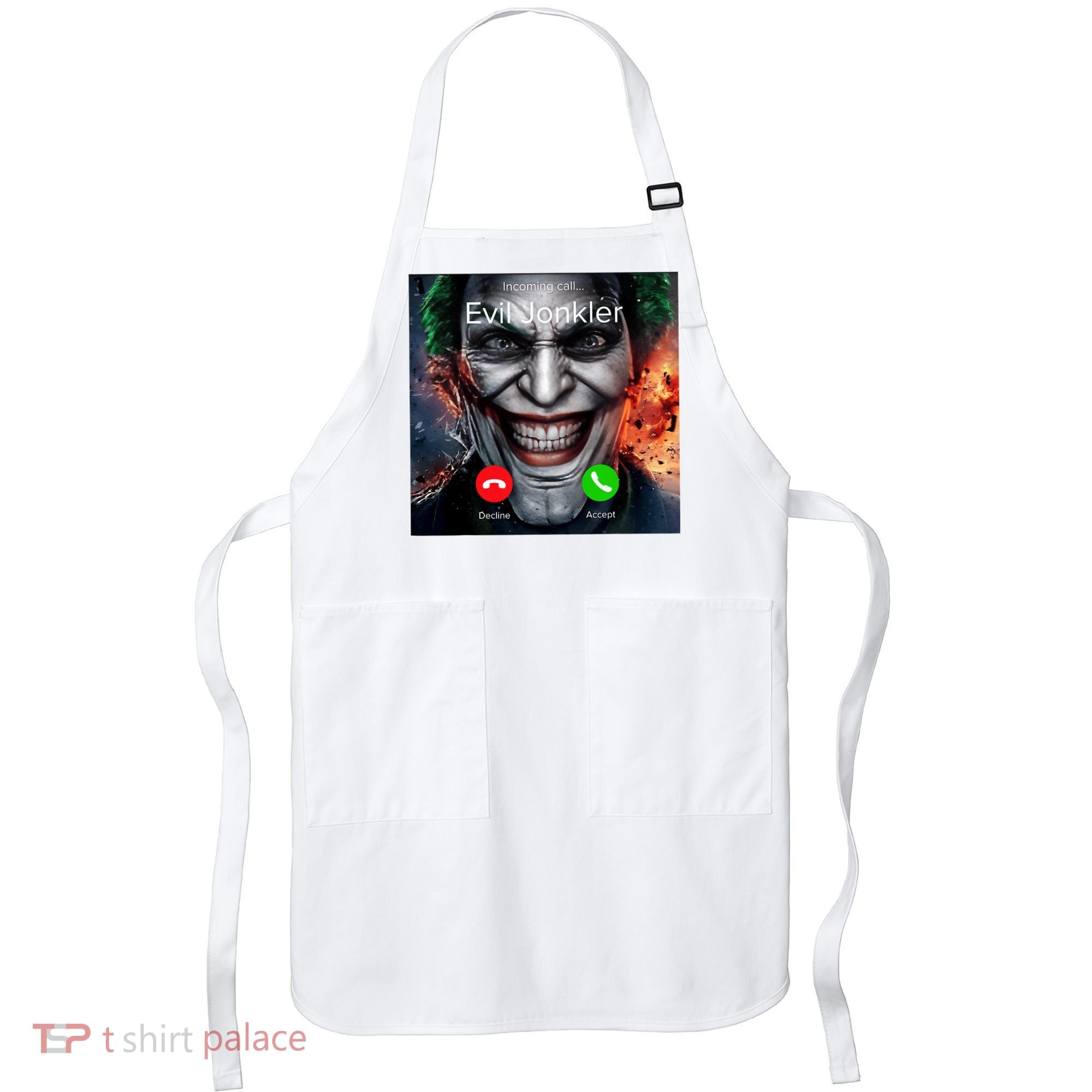 Humor Horror Incoming Call From Evil Jonkler Halloween Apron