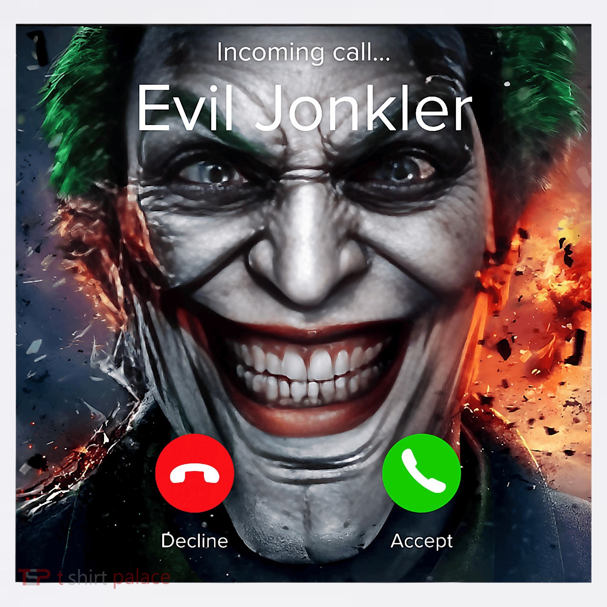 Humor Horror Incoming Call From Evil Jonkler Halloween Apron