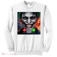 Humor Horror Incoming Call From Evil Jonkler Halloween Sweatshirt thumb 0