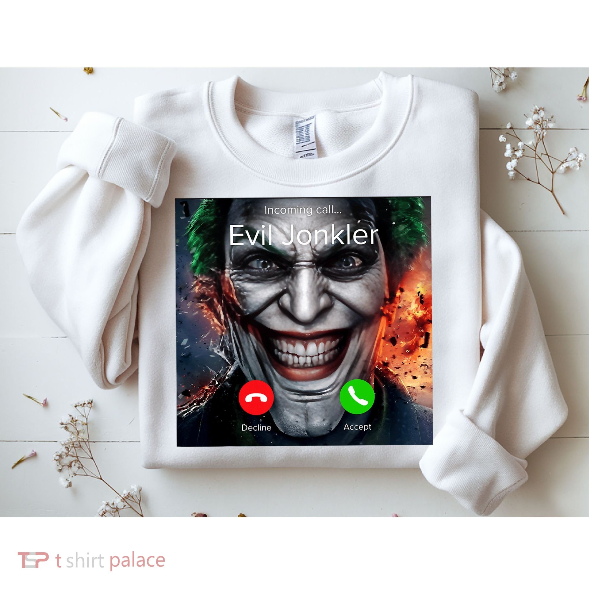 Humor Horror Incoming Call From Evil Jonkler Halloween Sweatshirt