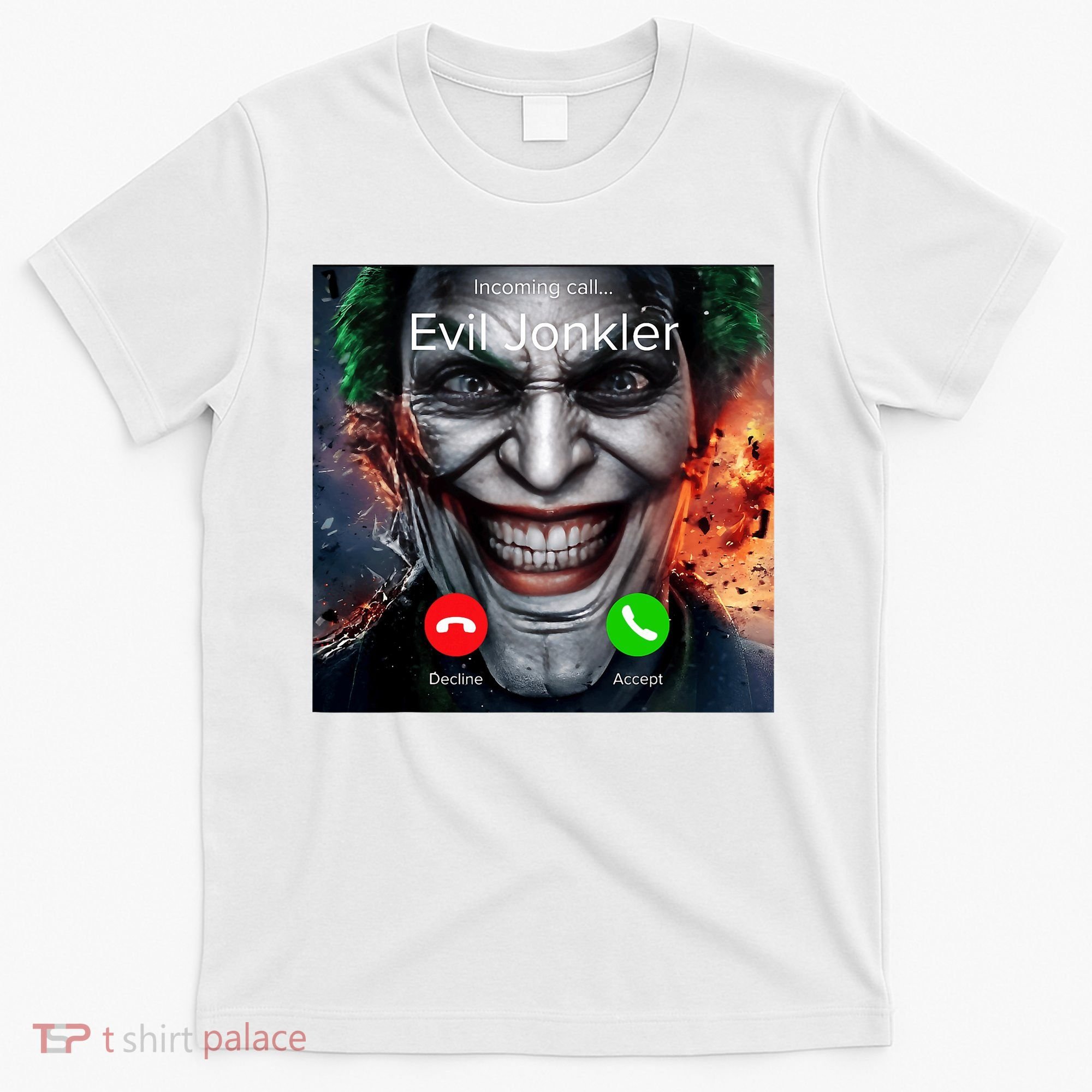 Humor Horror Incoming Call From Evil Jonkler Halloween T-Shirt