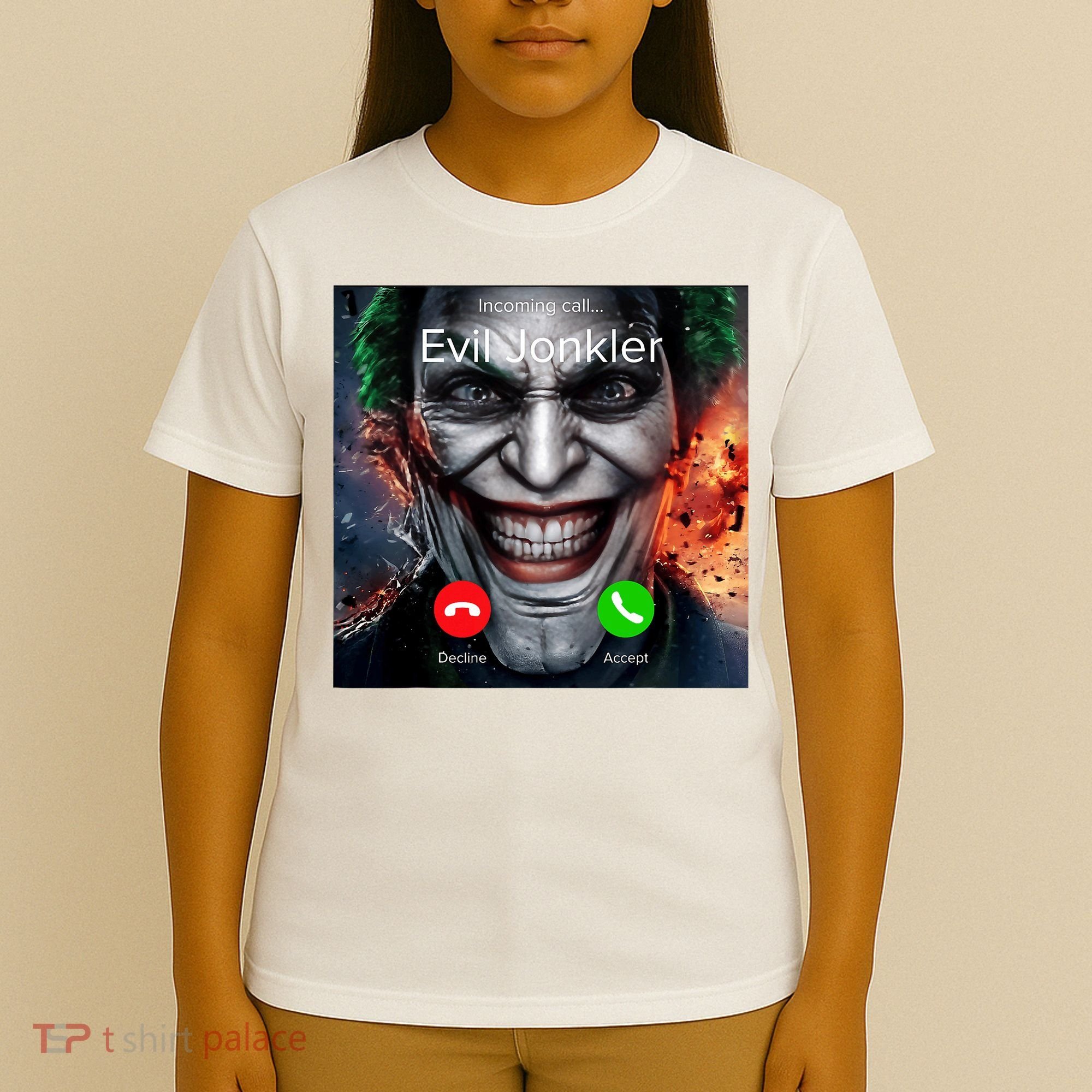Humor Horror Incoming Call From Evil Jonkler Halloween T-Shirt