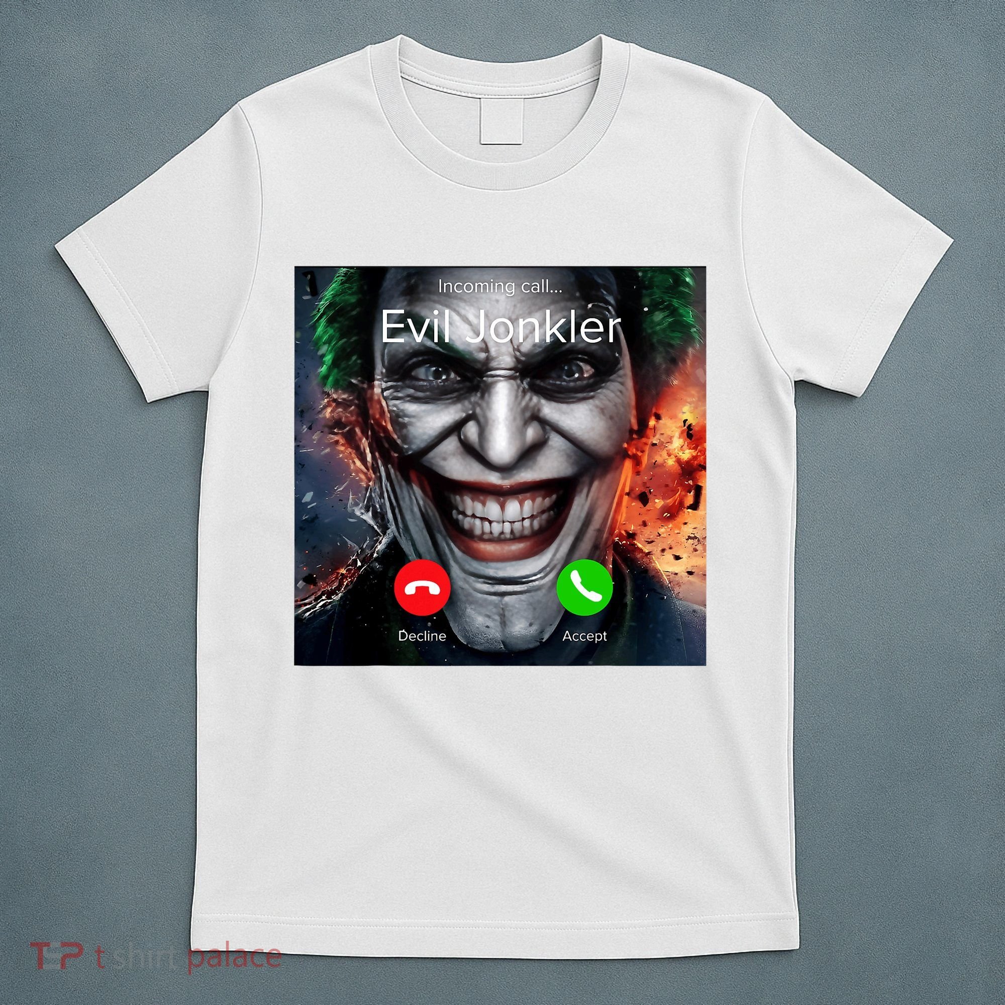 Humor Horror Incoming Call From Evil Jonkler Halloween T-Shirt