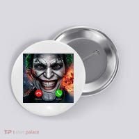 Humor Horror Incoming Call From Evil Jonkler Halloween Button thumb 0