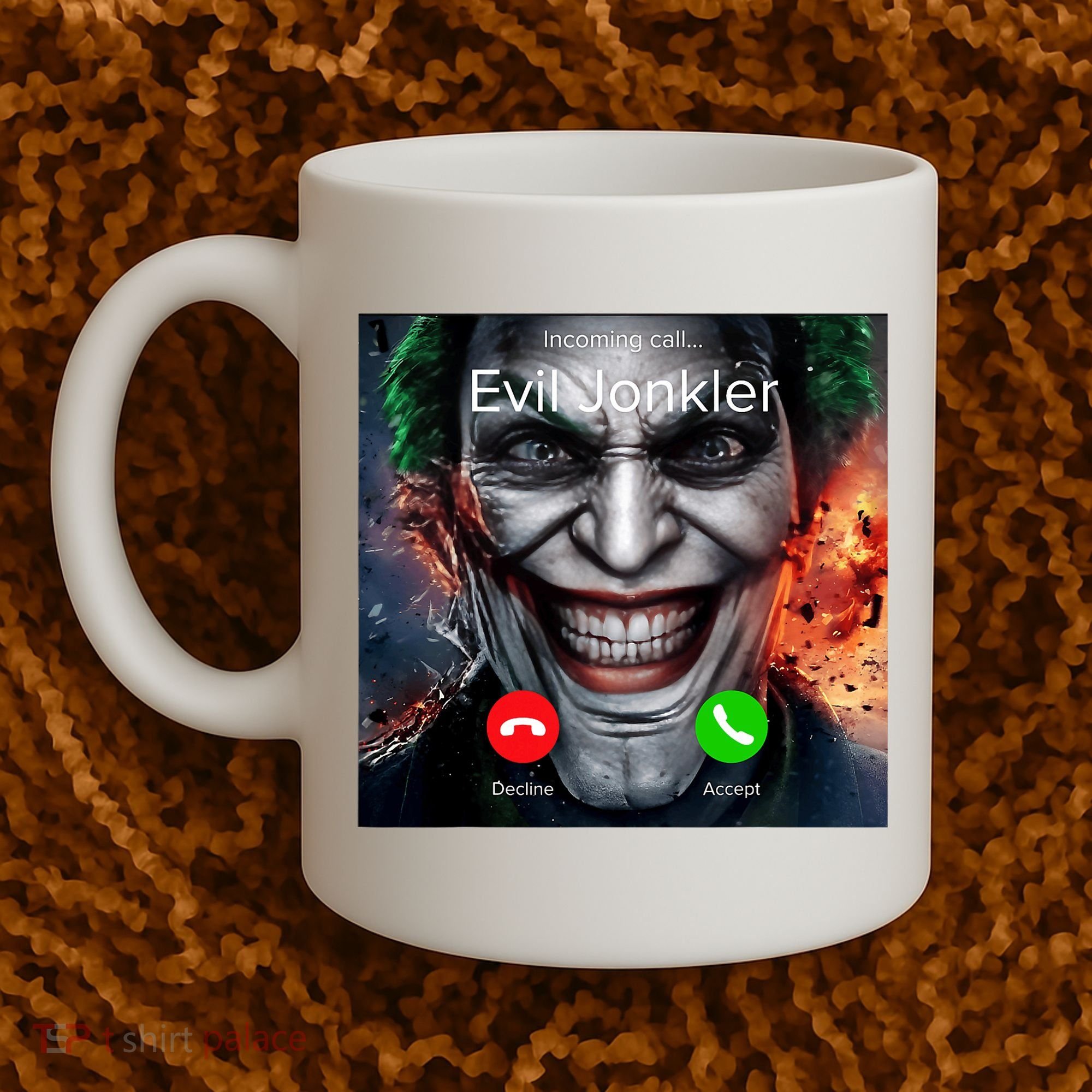 Humor Horror Incoming Call From Evil Jonkler Halloween Coffee Mug