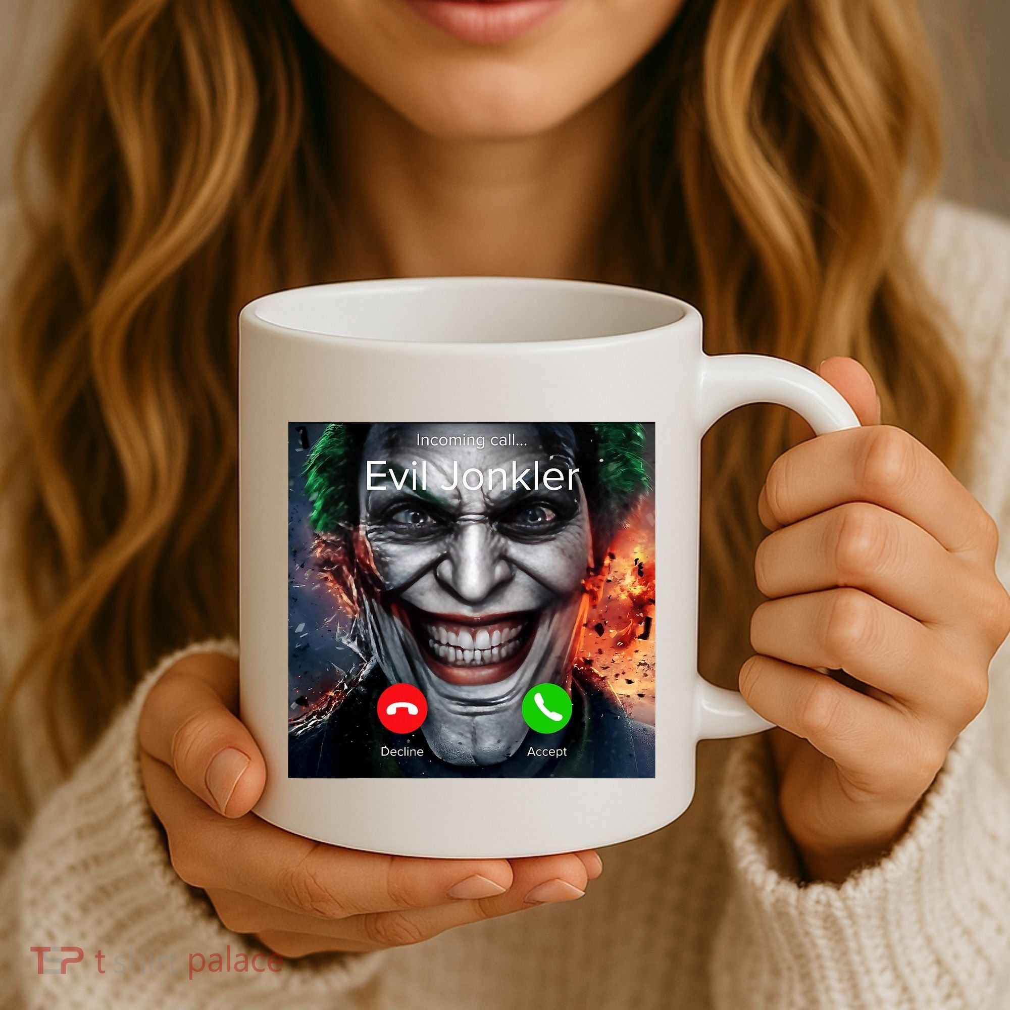 Humor Horror Incoming Call From Evil Jonkler Halloween Coffee Mug