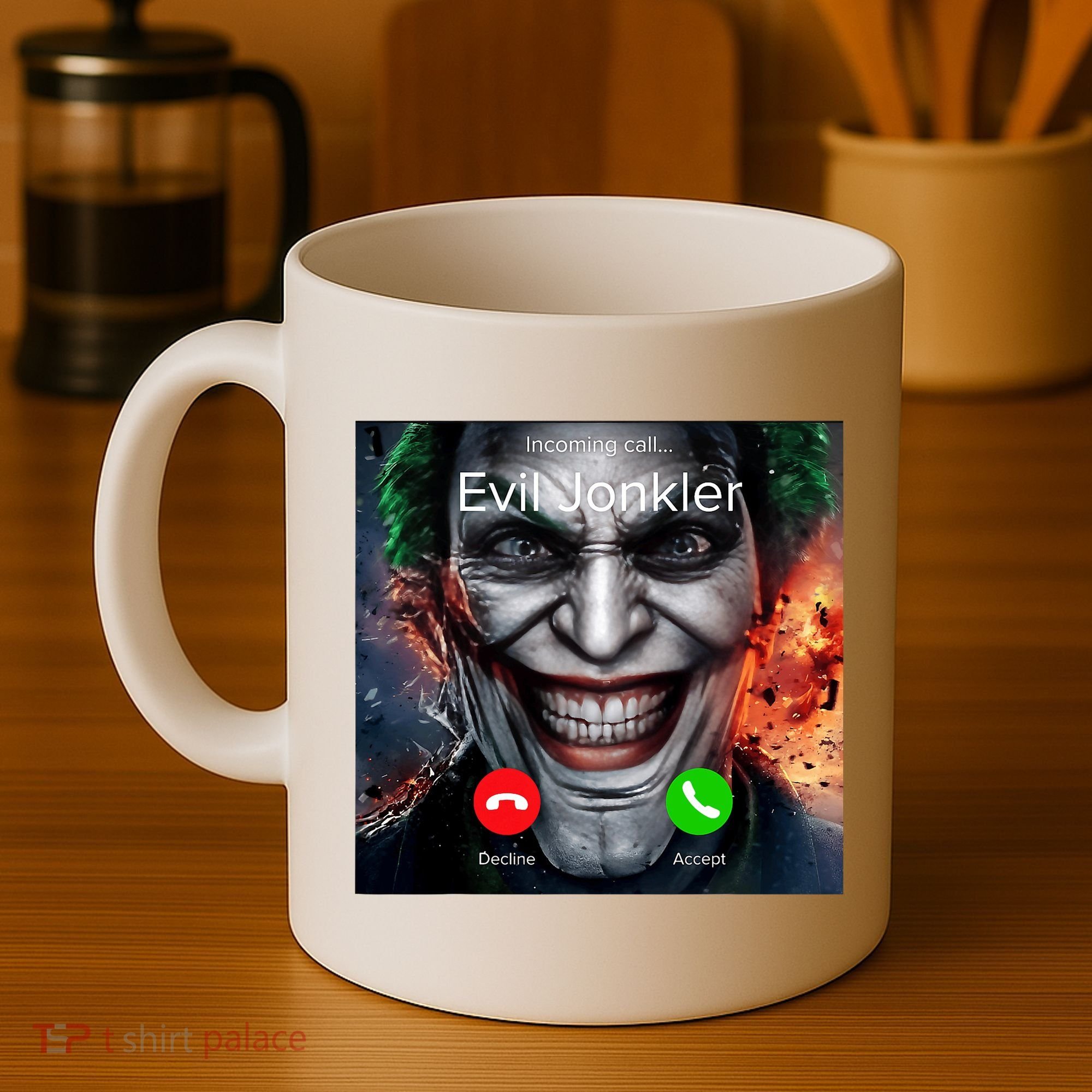 Humor Horror Incoming Call From Evil Jonkler Halloween Coffee Mug