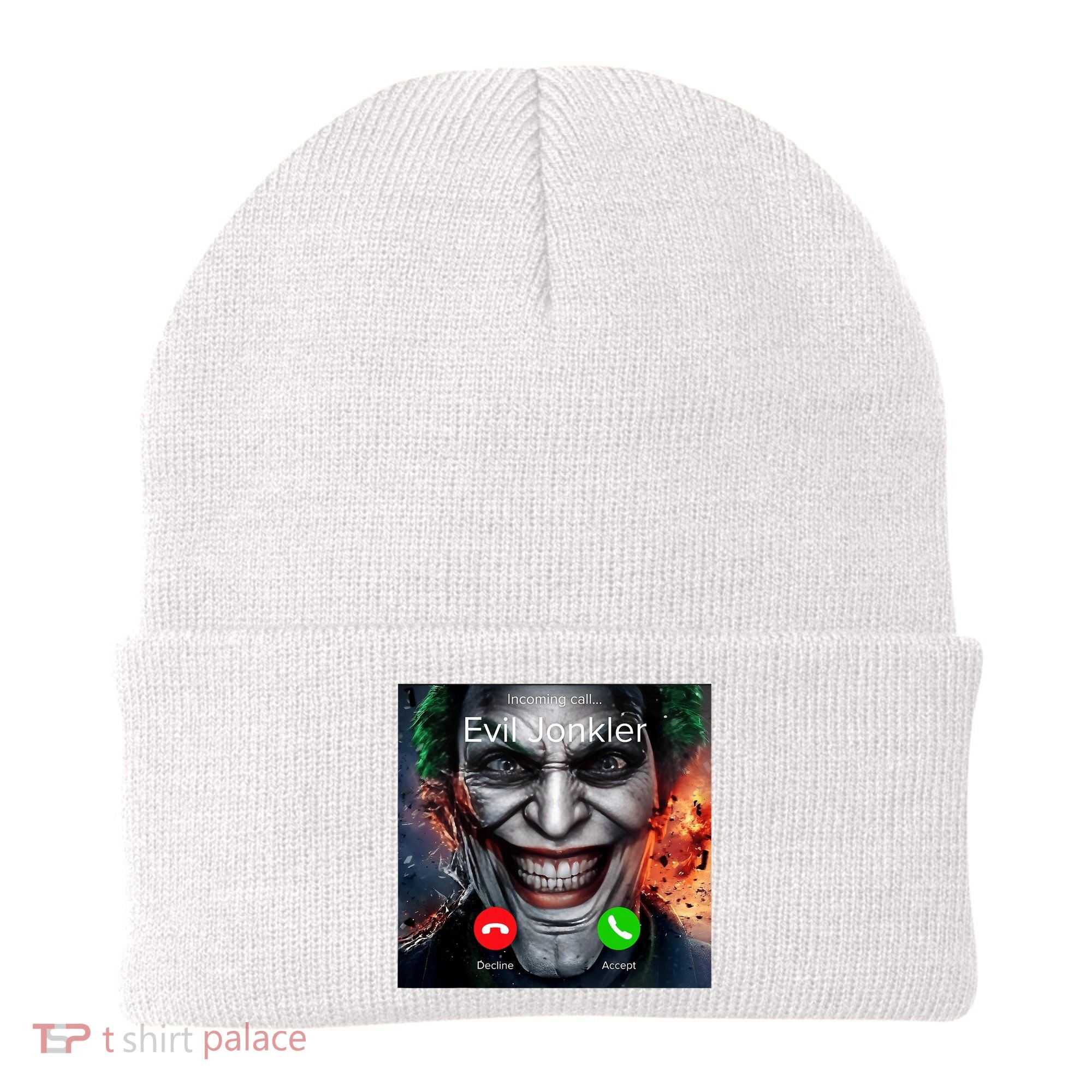 Humor Horror Incoming Call From Evil Jonkler Halloween Beanie