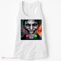 Humor Horror Incoming Call From Evil Jonkler Halloween Women's Tank Top thumb 0