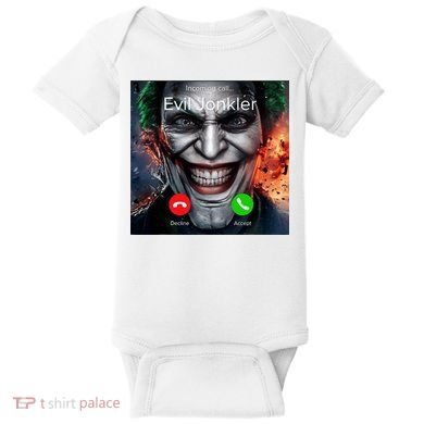 Humor Horror Incoming Call From Evil Jonkler Halloween Baby Bodysuit