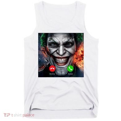 Humor Horror Incoming Call From Evil Jonkler Halloween Tank Top