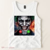 Humor Horror Incoming Call From Evil Jonkler Halloween Tank Top thumb 2