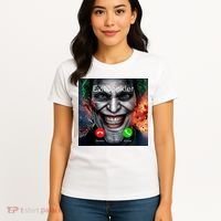 Humor Horror Incoming Call From Evil Jonkler Halloween Women's T-Shirt thumb 4