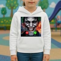 Humor Horror Incoming Call From Evil Jonkler Halloween Kids Hoodie thumb 3