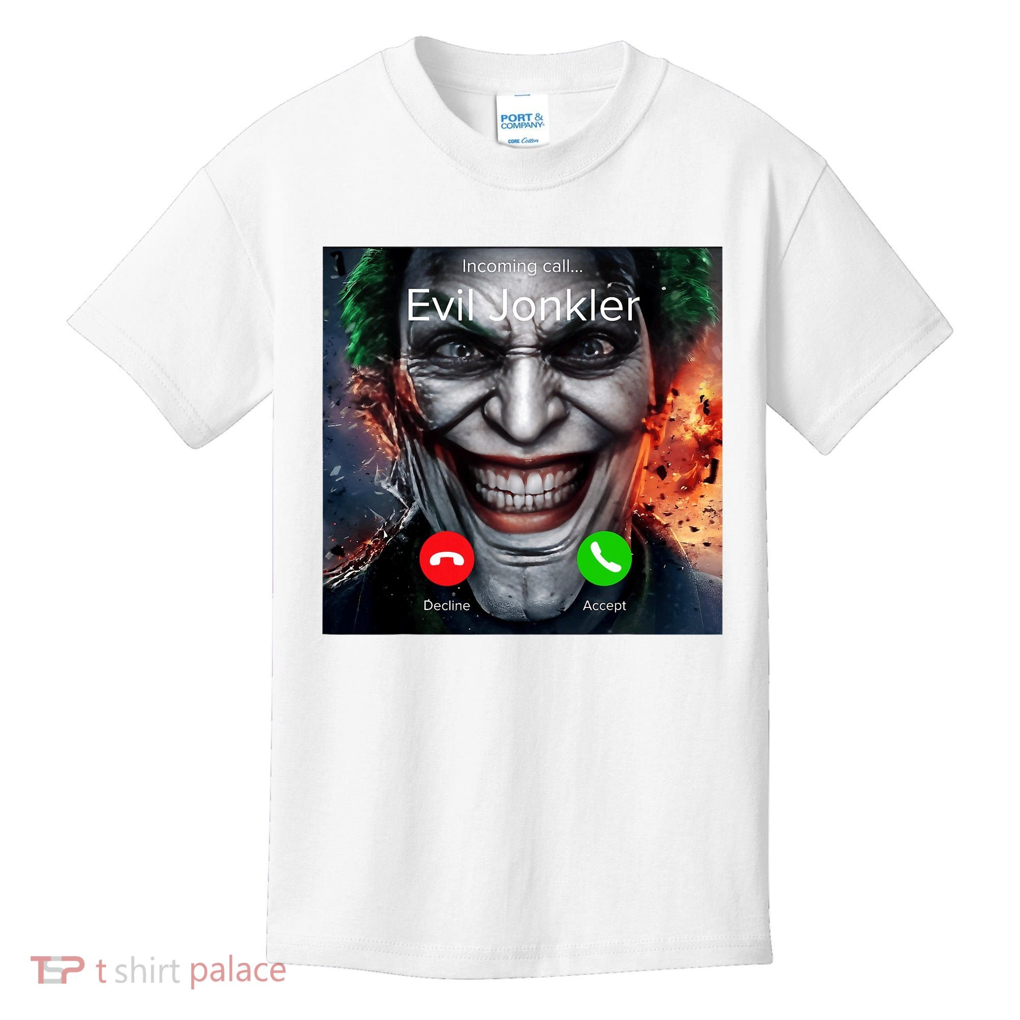 Humor Horror Incoming Call From Evil Jonkler Halloween Kids T-Shirt