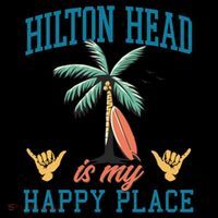 Hilton Head Is My Happy Place Retro Beach Palm Trees Summer Great Gift Coffee Mug thumb 5