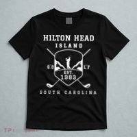Hilton Head Island Est.1983 Golfer With Golf Club Funny T-Shirt thumb 5