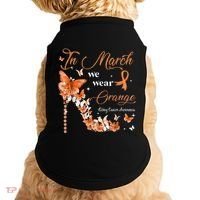High Heel In March We Wear Orange Multiple Sclerosis Warrior Doggie Tank thumb 0
