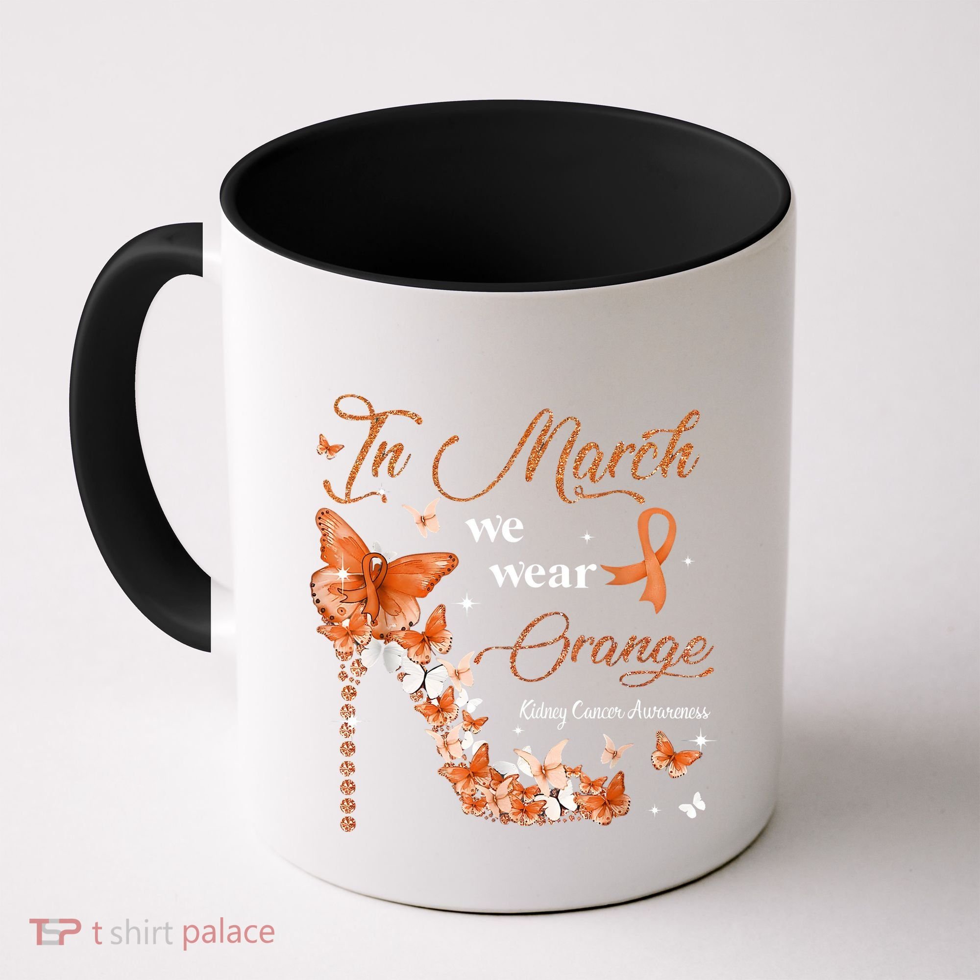 High Heel In March We Wear Orange Multiple Sclerosis Warrior Coffee Mug