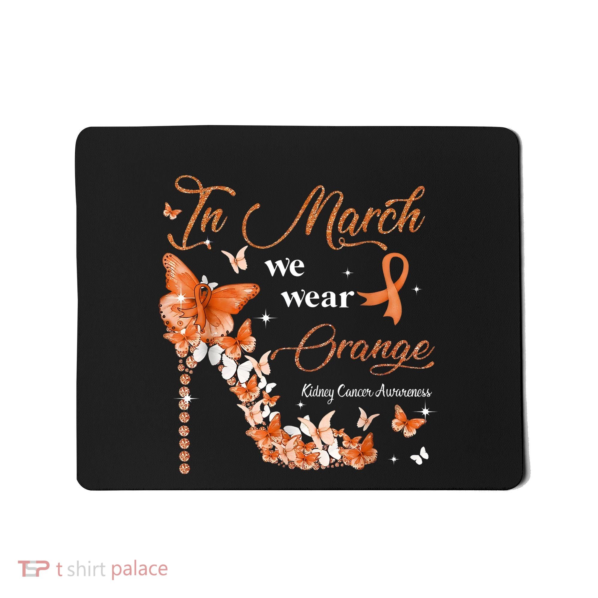 High Heel In March We Wear Orange Multiple Sclerosis Warrior Mousepad