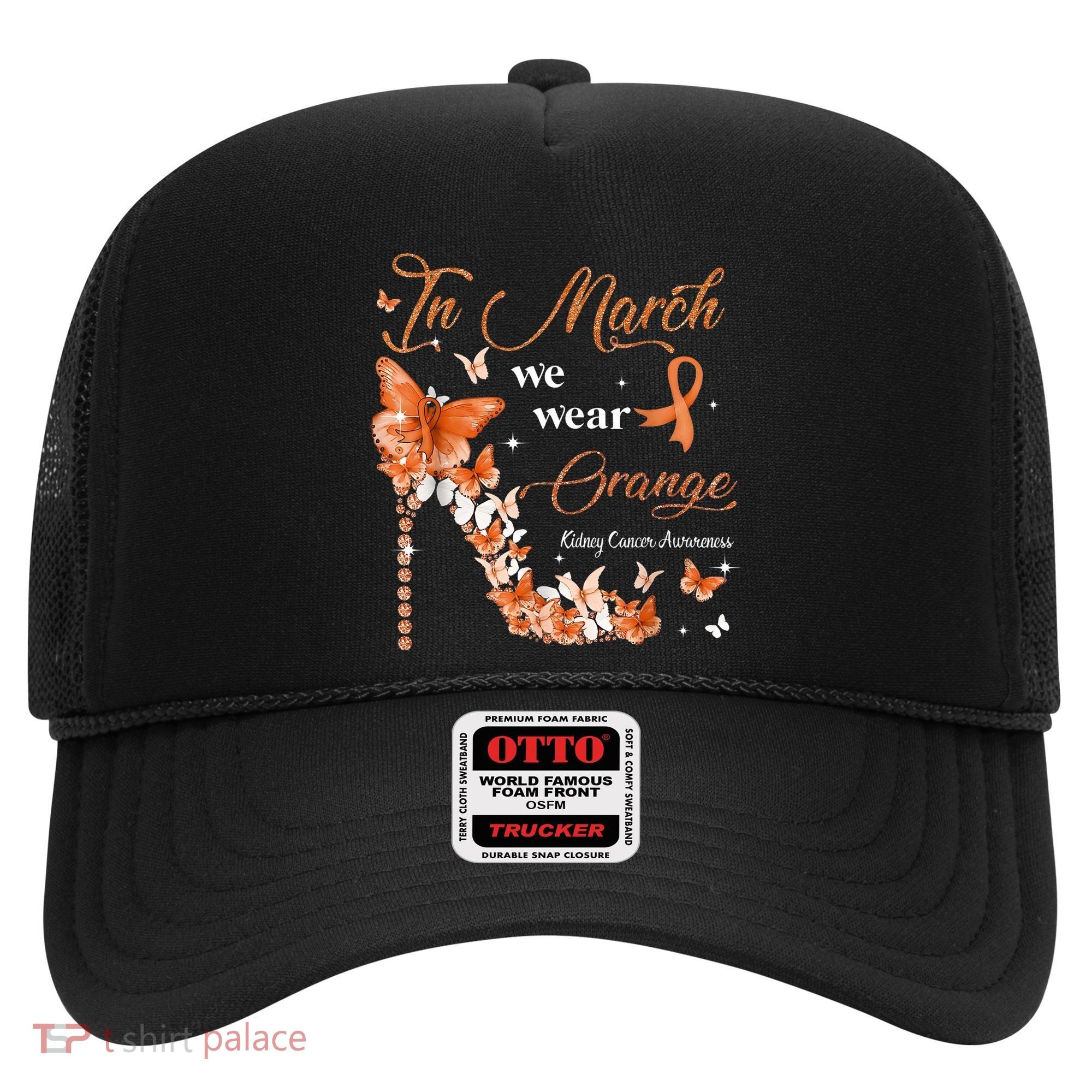 High Heel In March We Wear Orange Multiple Sclerosis Warrior Hat