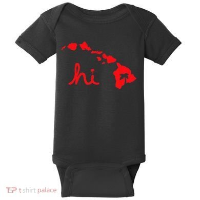 Hi Hawaiian Islands Baby Bodysuit