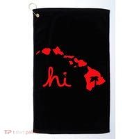 Hi Hawaiian Islands Golf Towel thumb 0