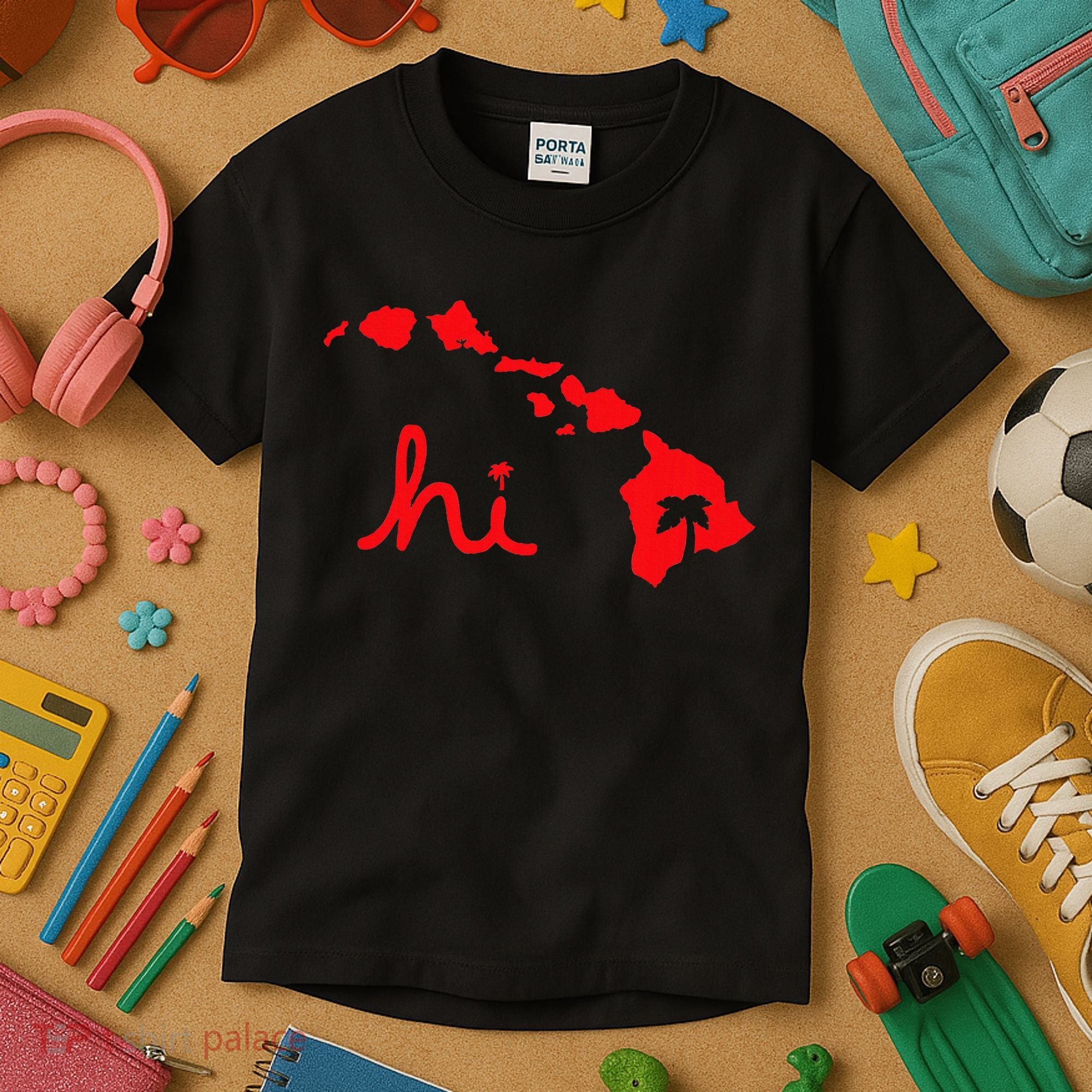 Hi Hawaiian Islands Kids T-Shirt