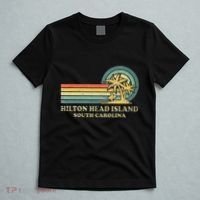 Hilton Head Island South Carolina Vacation Vintage Palm Tree T-Shirt thumb 5