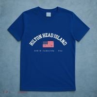 Hilton Head Island Sc Retro American Flag Usa City Name Gift T-Shirt thumb 5