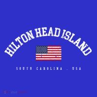 Hilton Head Island Sc Retro American Flag Usa City Name Gift Women's Tank Top thumb 5