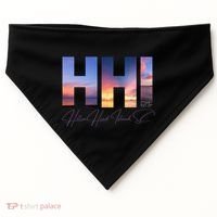 Hilton Head Island South Carolina Gift Sunset Gift Family Trip Gift USA-Made Doggie Bandana thumb 0