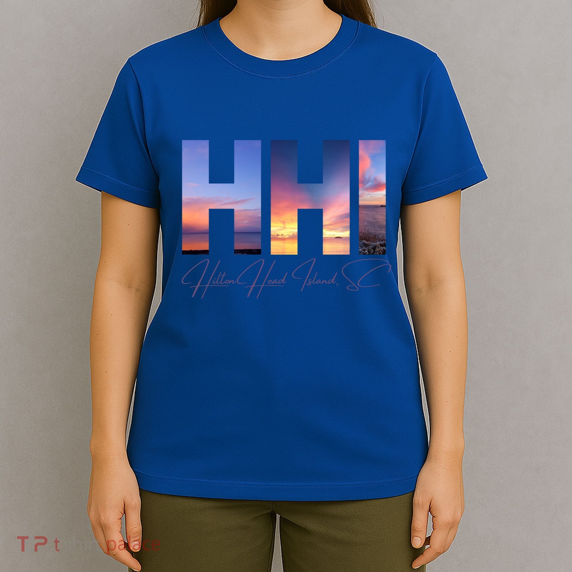 Hilton Head Island South Carolina Gift Sunset Gift Family Trip Gift T-Shirt